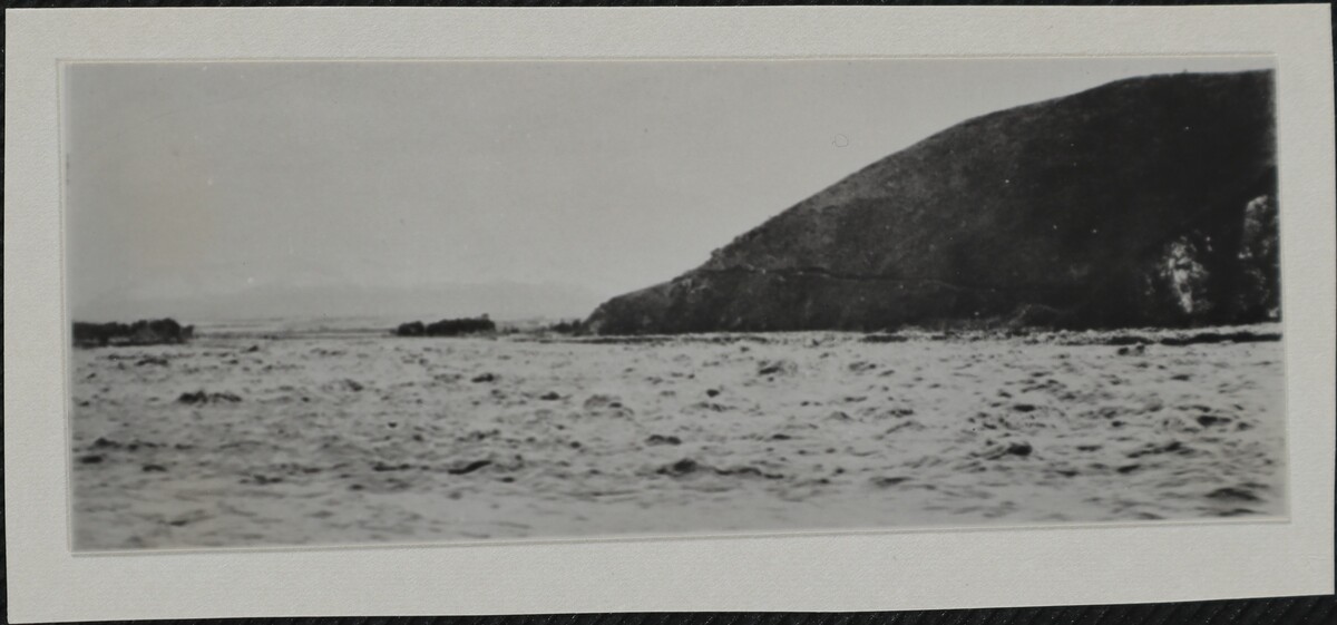 〔写真〕災害 馬見ヶ崎川の洪水