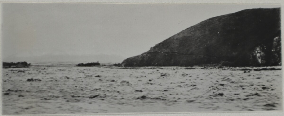 〔写真〕災害 馬見ヶ崎川の洪水