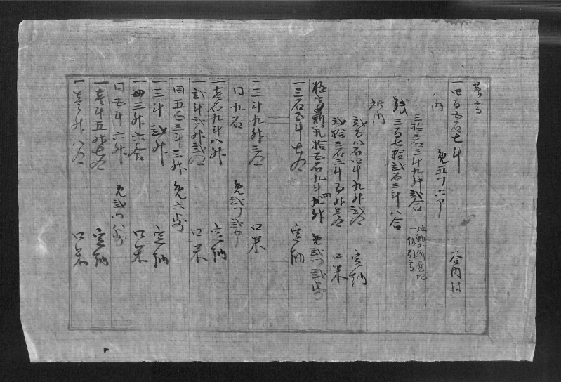 深見区有文書0043 - ページ 1