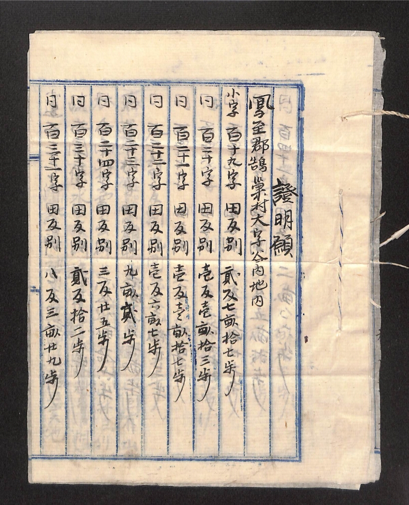 深見区有文書0067 - ページ 1