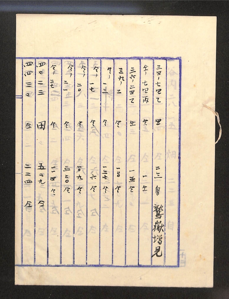 深見区有文書0093 - ページ 1
