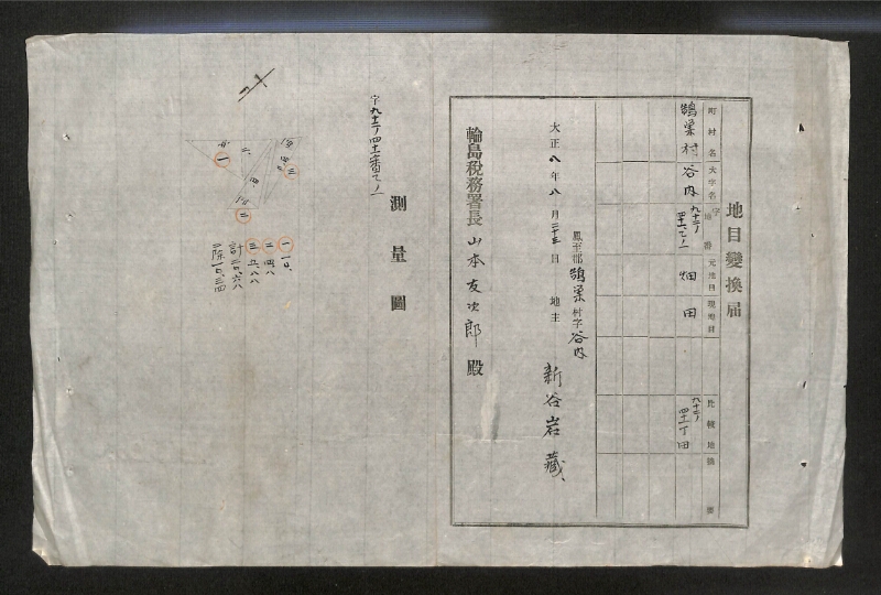 深見区有文書0124 - ページ 1