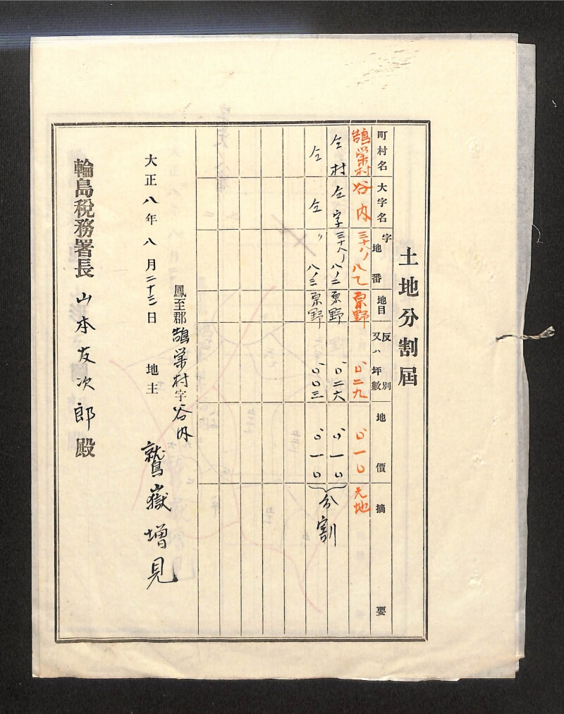深見区有文書0127 - ページ 1