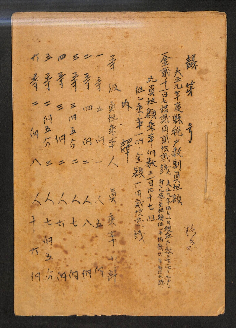 深見区有文書0148 - ページ 1