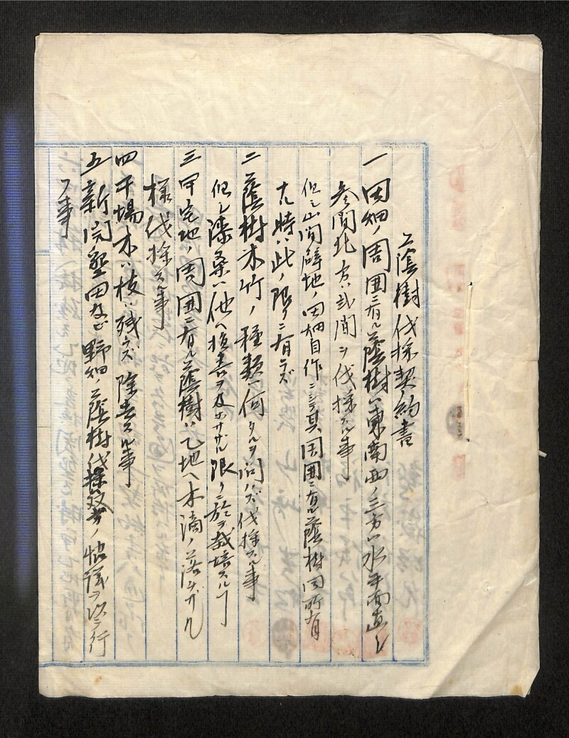 深見区有文書0158 - ページ 1