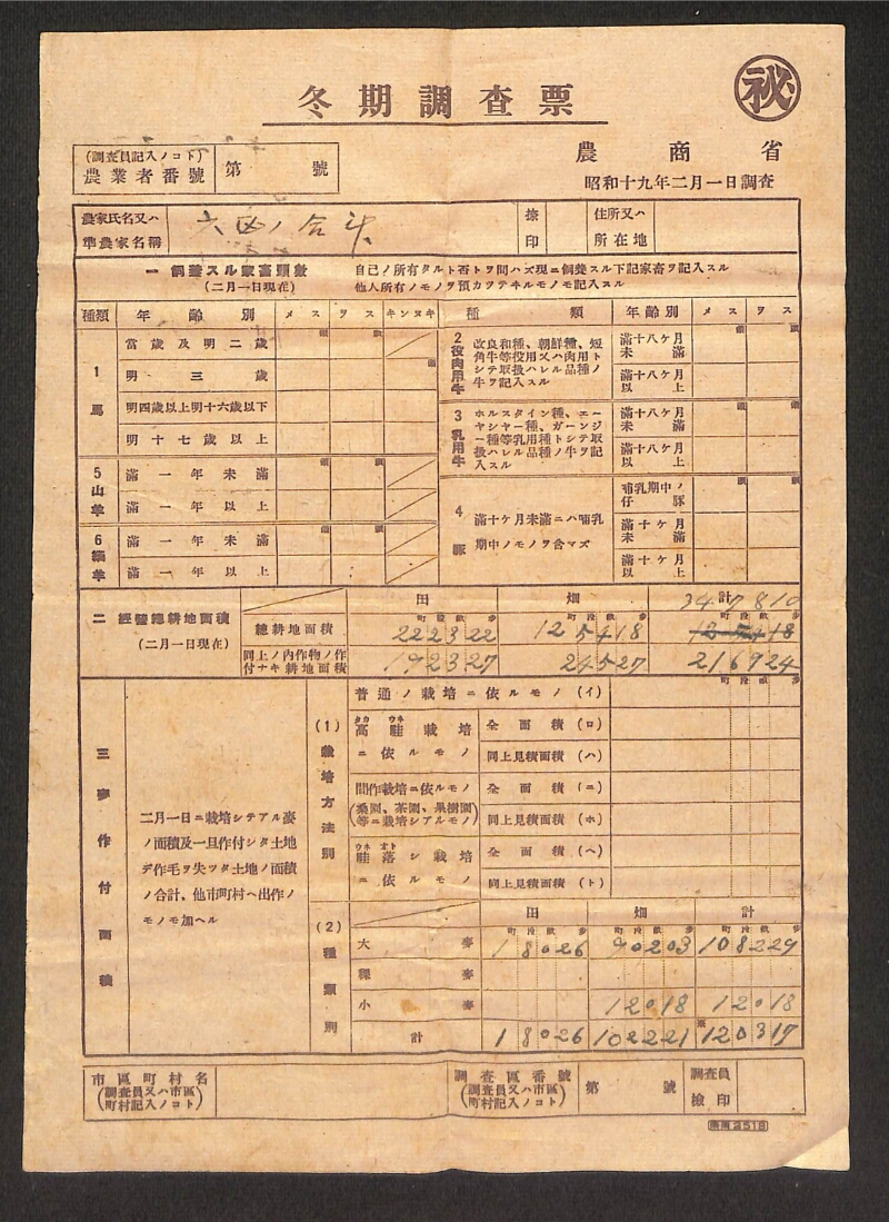 深見区有文書0229 - ページ 1