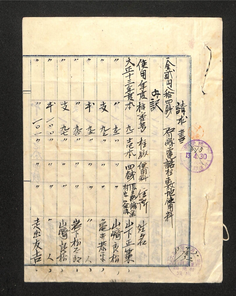 深見区有文書0343 - ページ 1