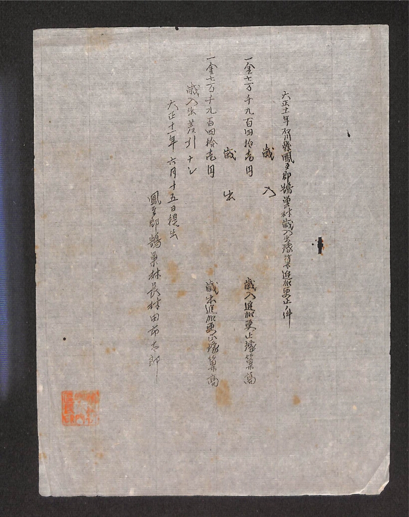 深見区有文書0381 - ページ 1