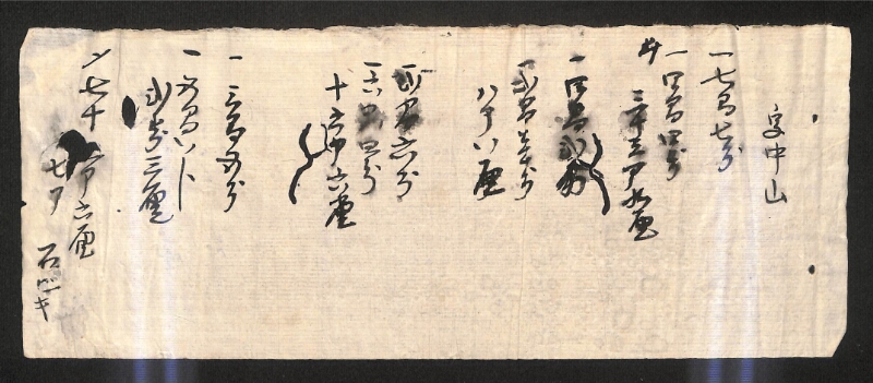 深見区有文書0493 - ページ 1