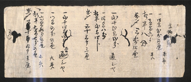 深見区有文書0494 - ページ 1