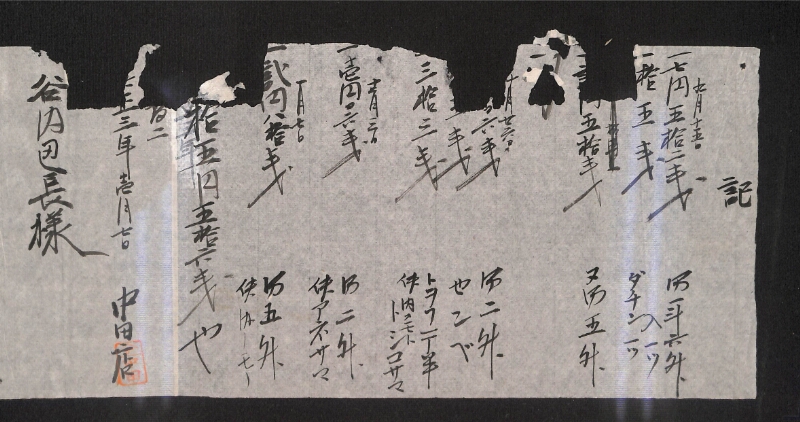 深見区有文書0525 - ページ 1