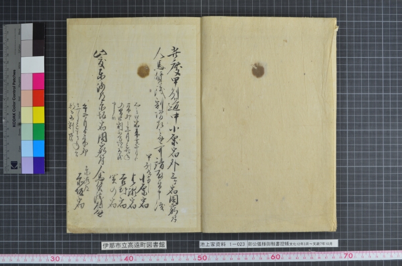 御公儀様御触書控帳 - ページ 3