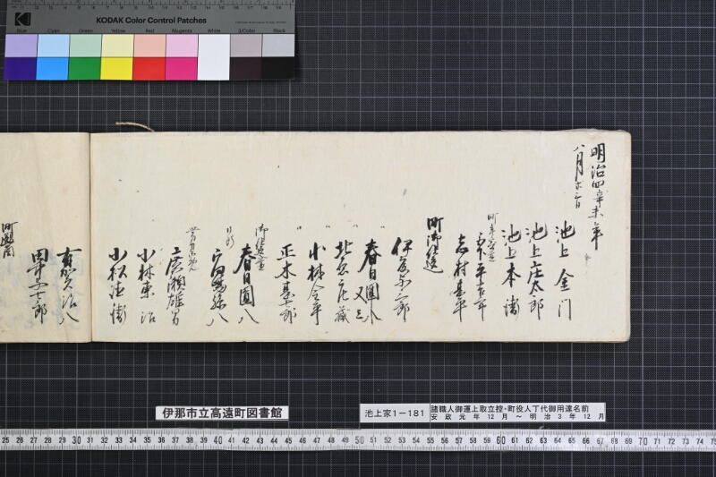 諸職人御運上取立控・町役人丁代御用達名前書 - ページ 181