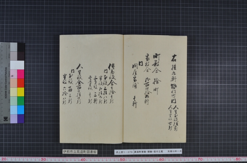 高遠町家数并間数役付之覚 - ページ 47