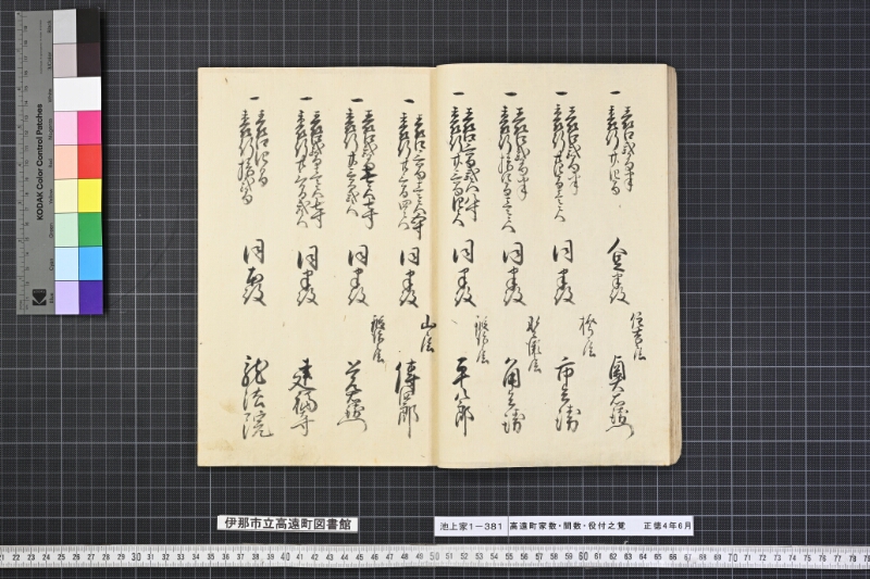 高遠町家数并間数役付之覚 - ページ 18