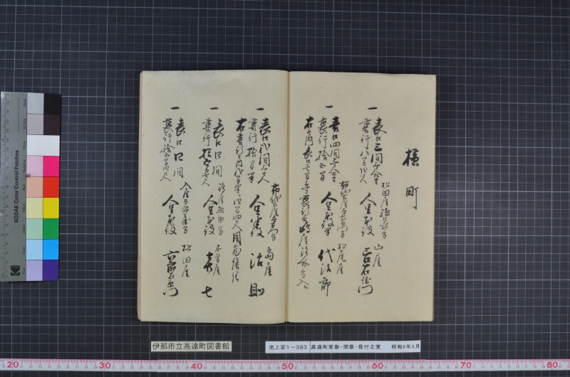 高遠町家数并間数役付之覚 - ページ 48