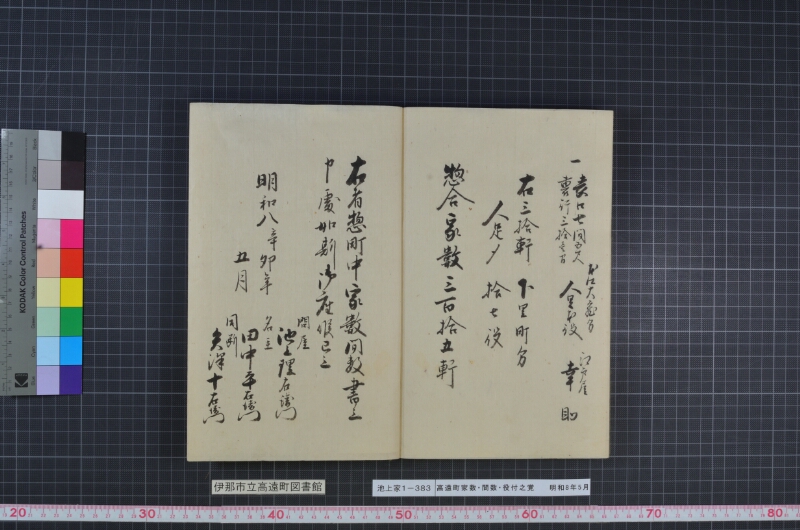高遠町家数并間数役付之覚 - ページ 58