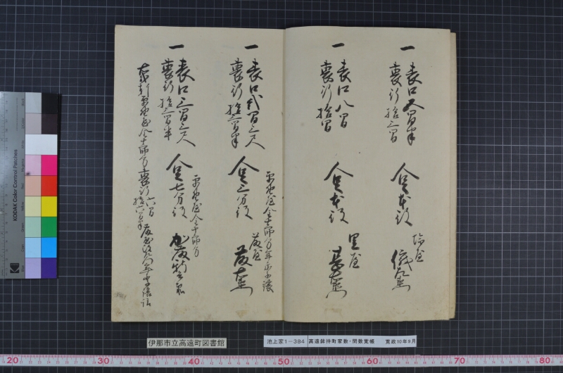 高遠鉾持町家数并間数覚帳 - ページ 4