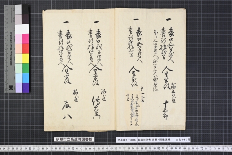 高遠鉾持町家数間数覚帳 - ページ 4