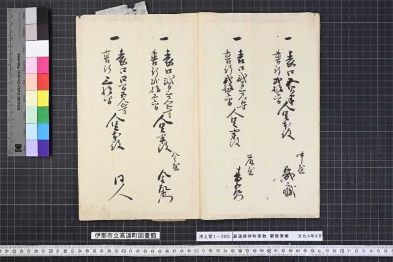 高遠鉾持町家数間数覚帳 - ページ 8