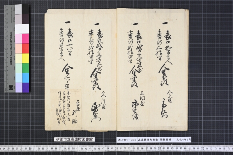 高遠鉾持町家数間数覚帳 - ページ 10