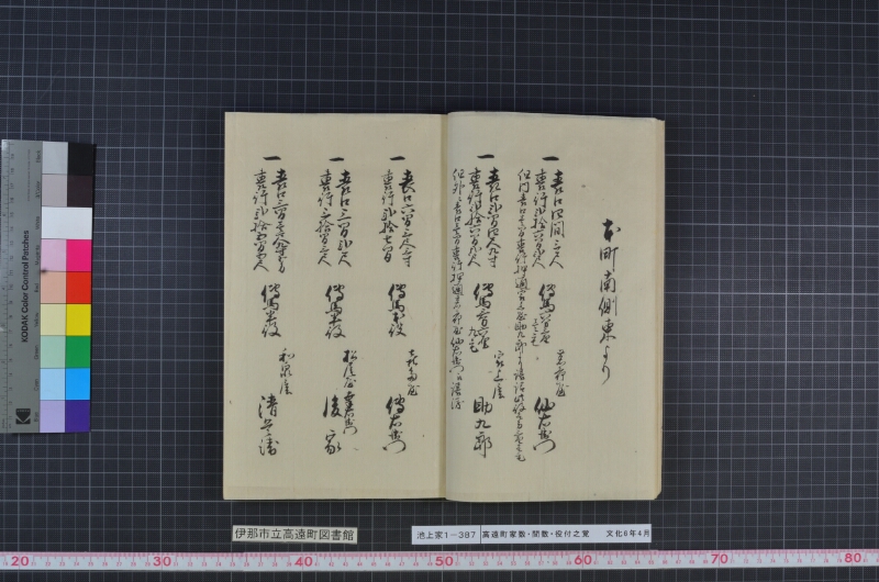 高遠町家数并間数役付之覚 - ページ 10
