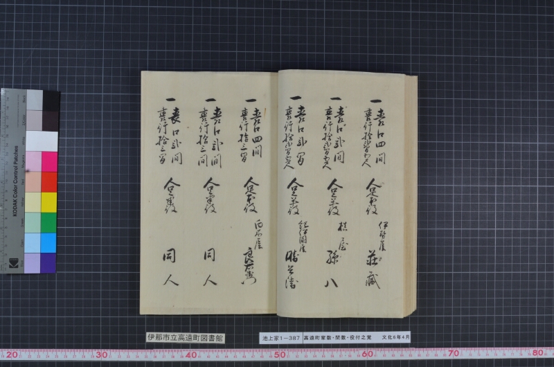 高遠町家数并間数役付之覚 - ページ 28