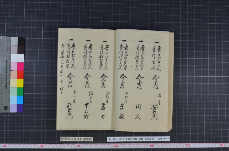 高遠町家数并間数役付之覚 - ページ 33