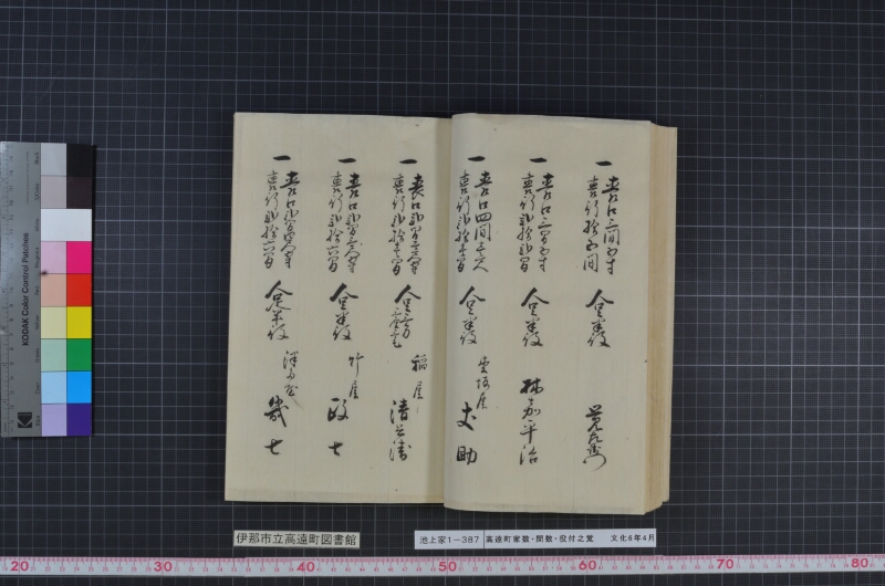 高遠町家数并間数役付之覚 - ページ 41
