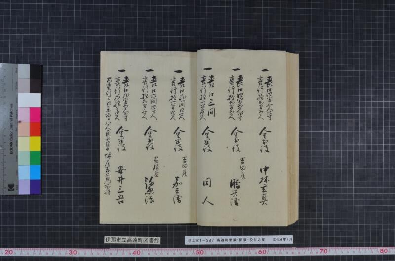 高遠町家数并間数役付之覚 - ページ 46