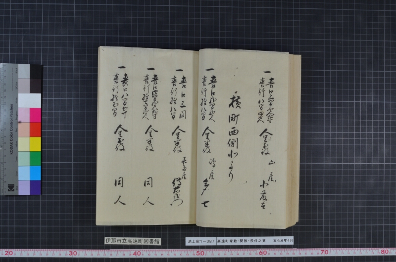 高遠町家数并間数役付之覚 - ページ 56