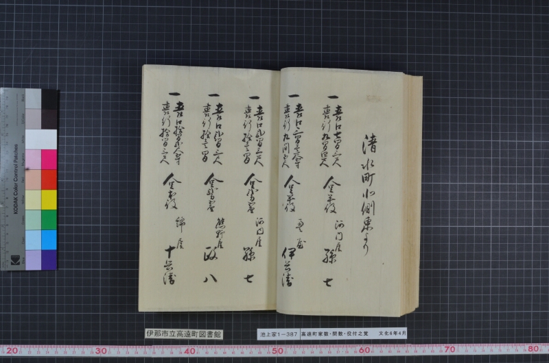 高遠町家数并間数役付之覚 - ページ 59