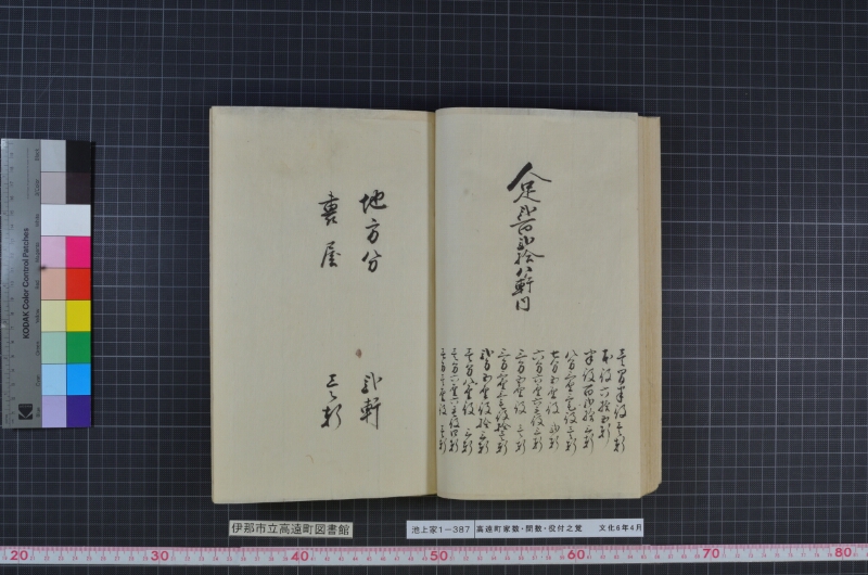 高遠町家数并間数役付之覚 - ページ 64