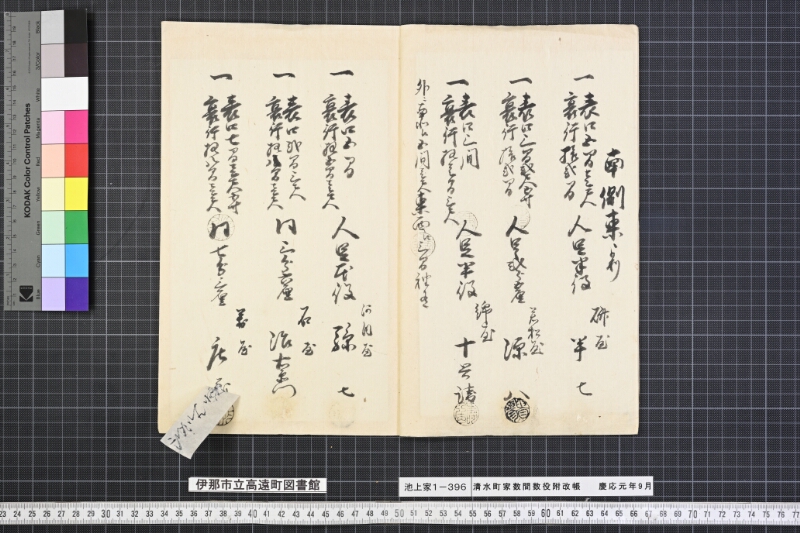 清水町家数間数役附改帳 - ページ 6