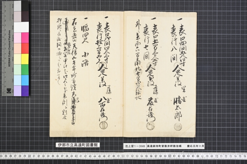 高遠鉾持町家数并軒数改帳 - ページ 3