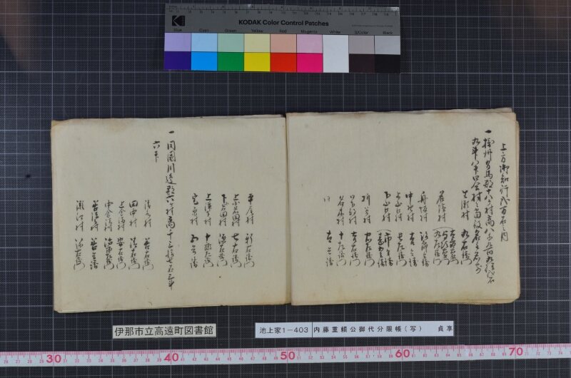 内藤重頼公御代分限帳（写） - ページ 13