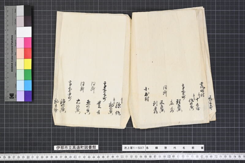 各郷惣代名前書 - ページ 4