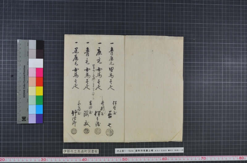 當町持馬書上帳 - ページ 2