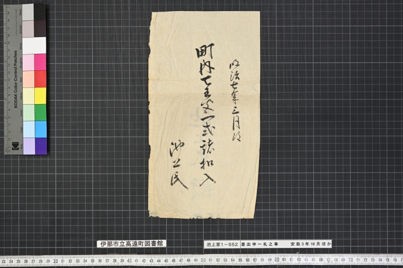 差出申一札之事 - ページ 1