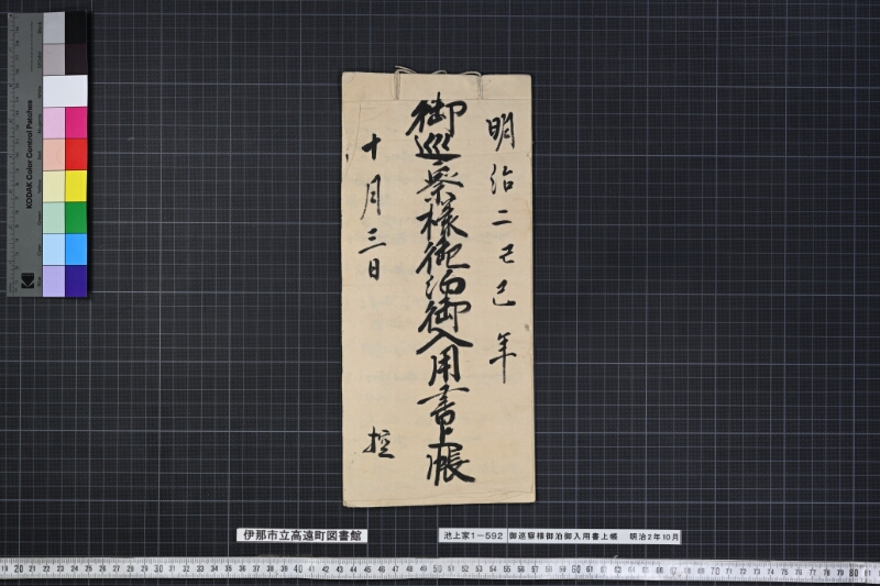 御巡察様御泊御入用書上帳 - ページ 1