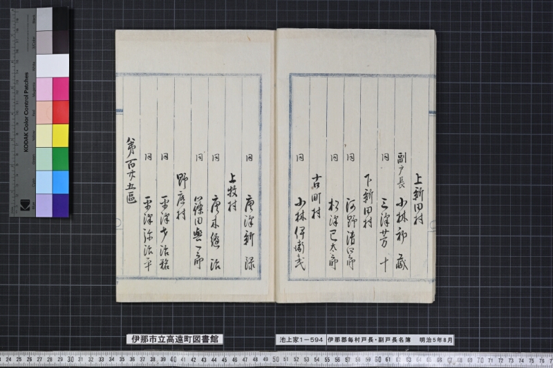 伊那郡毎村戸長副戸長名簿 - ページ 12