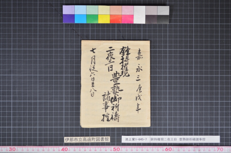 鉾持権現二夜三日　豊熟御祈禱諸事控 - ページ 1