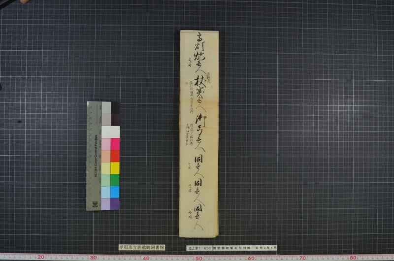 諏訪御柱祭礼行列帳 - ページ 4
