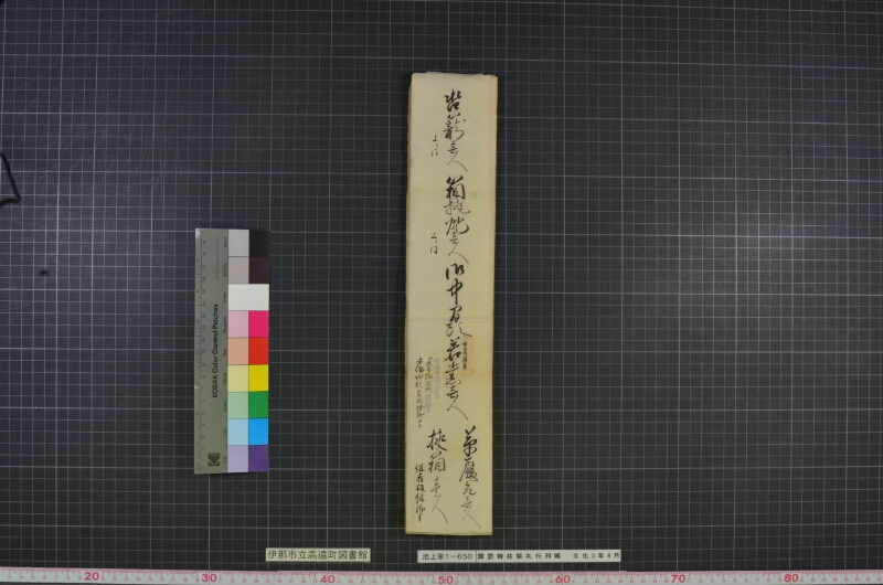 諏訪御柱祭礼行列帳 - ページ 11