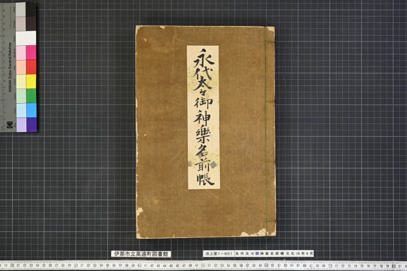 永代太々御神楽名前帳 - ページ 1