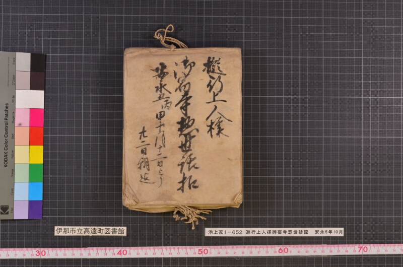 遊行上人様御宿寺惣世話控 - ページ 1