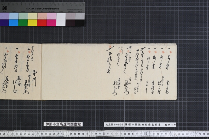 建福寺再建寄付金名前書 - ページ 4