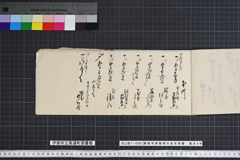 建福寺再建寄付金名前書 - ページ 5