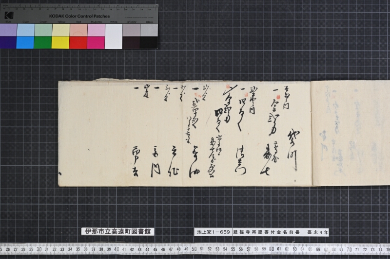 建福寺再建寄付金名前書 - ページ 7