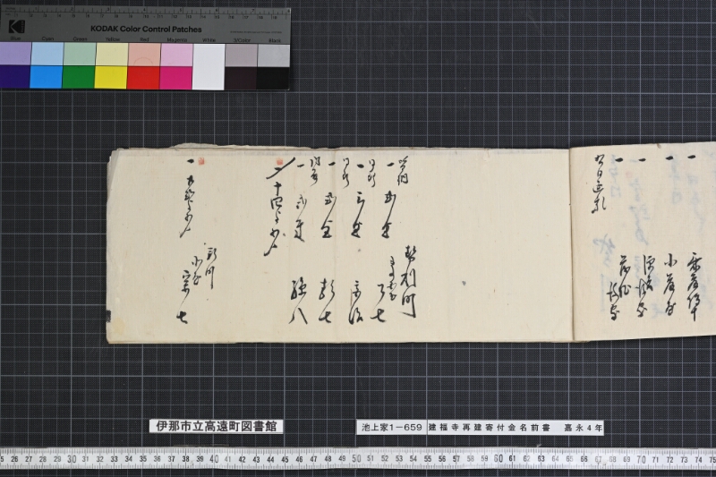 建福寺再建寄付金名前書 - ページ 9